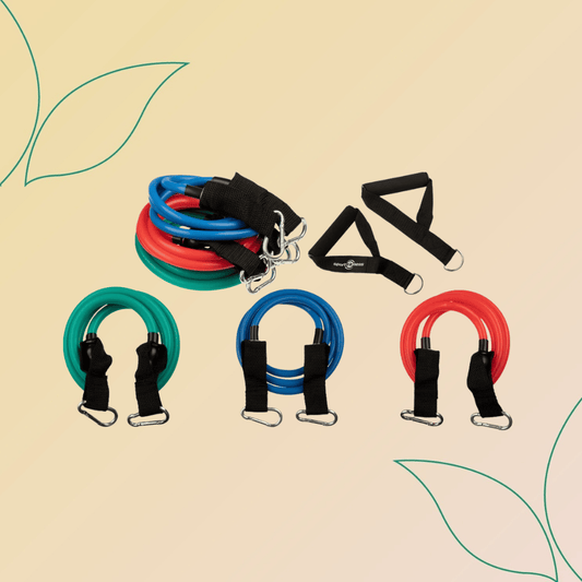 Set de Bandas Elásticas Tubulares con Agarres Sportfitness - (Set)
