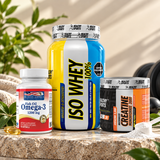 Combo bienestar (Isowhey + Creatine + Omega 3)