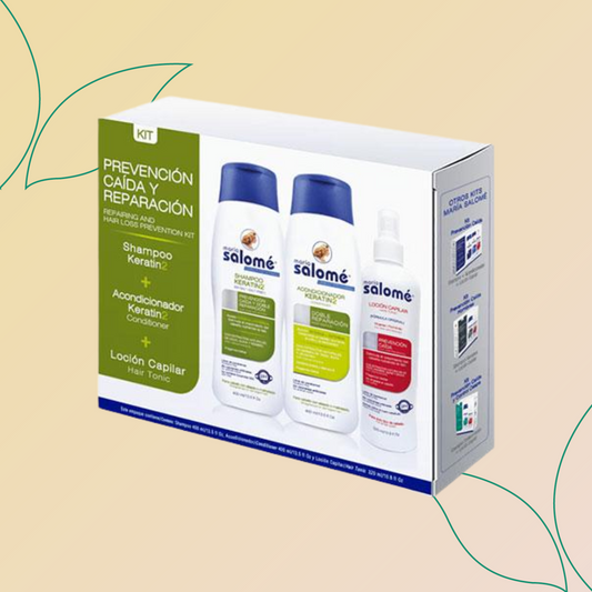 Kit Reparación Y Anti Caída Shampoo Keratin 2 Acondicionador Keratin 2 Loción Capilar