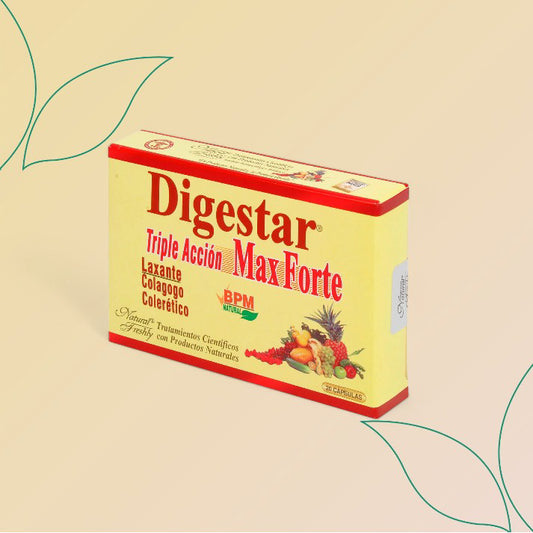 Digestar Max Forte-Tripleaccion-Blistx20Capsx500Mg