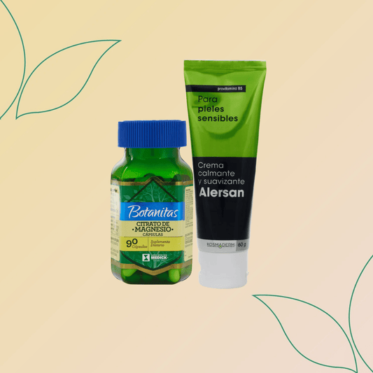 Combo Bienestar - Citrato de Magnesio (90 Cáps) + Crema Alersan (60g)