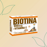 Biotina 900 mcg + Vitamina E