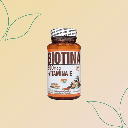 Biotina 900 mcg + Vitamina E