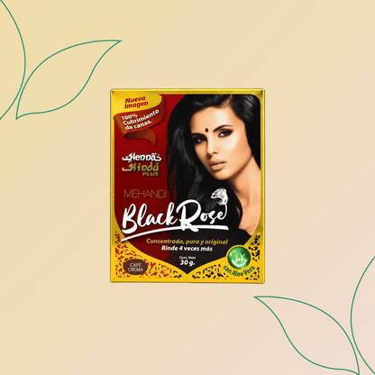 Henna Tintura Natural para Cabello Black Rose - (30 g)