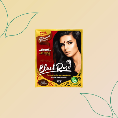 Henna Tintura Natural para Cabello Black Rose - (30 g)