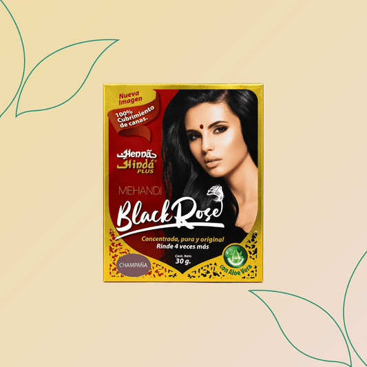 Henna Tintura Natural para Cabello Black Rose - (30 g)