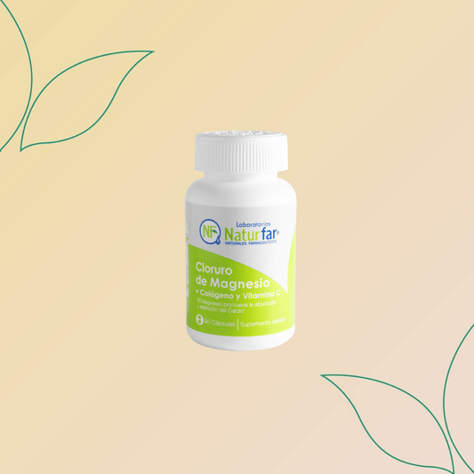 Cloruro de Magnesio + Colágeno y Vitamina C 90 Cápsulas