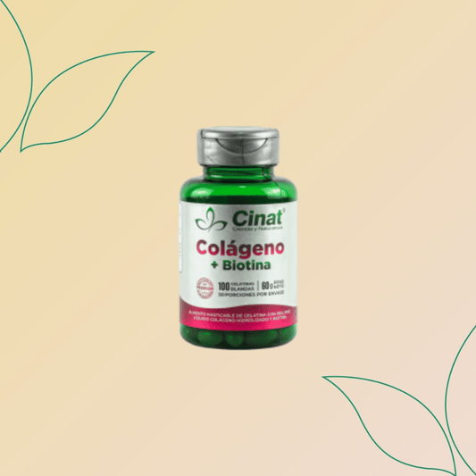 Colágeno + Biotina Cinat - (100 Cápsulas)
