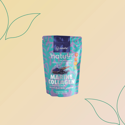 Natuur Marine Collagen Resveratrol y Biotina 450g