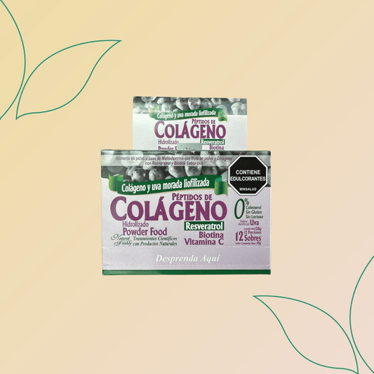 Péptidos de Colágeno Hidrolizado + Resveratrol + Biotina + Vitamina C