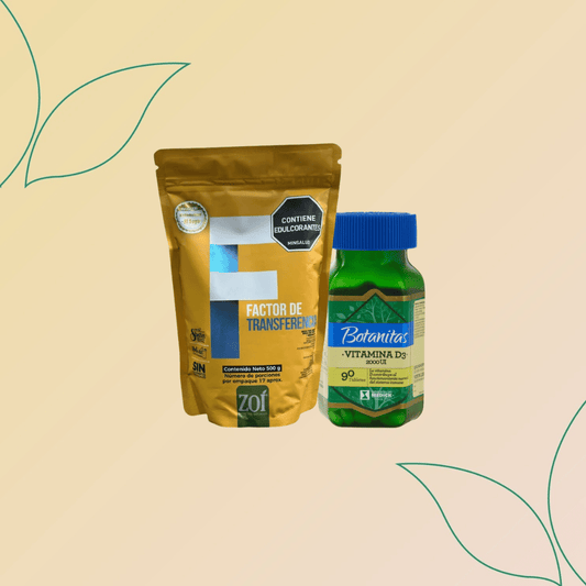 Combo Zoí Factor de Transferencia 500g + Botanitas Vitamina D3 2000 UI 90 Tabletas