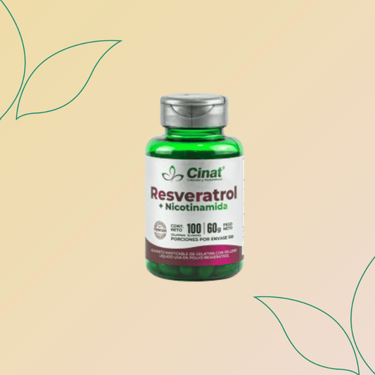 Resveratrol + Nicotinamida Cinat - (100 Cápsulas)