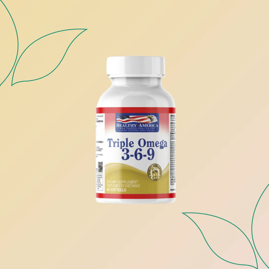 Triple Omega 3-6-9 1200Mg (Vitamin E, Flaxseed Oil, Borage Seed Oil, Fish Oil) healthy america